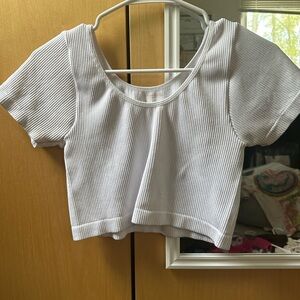 White Crop top